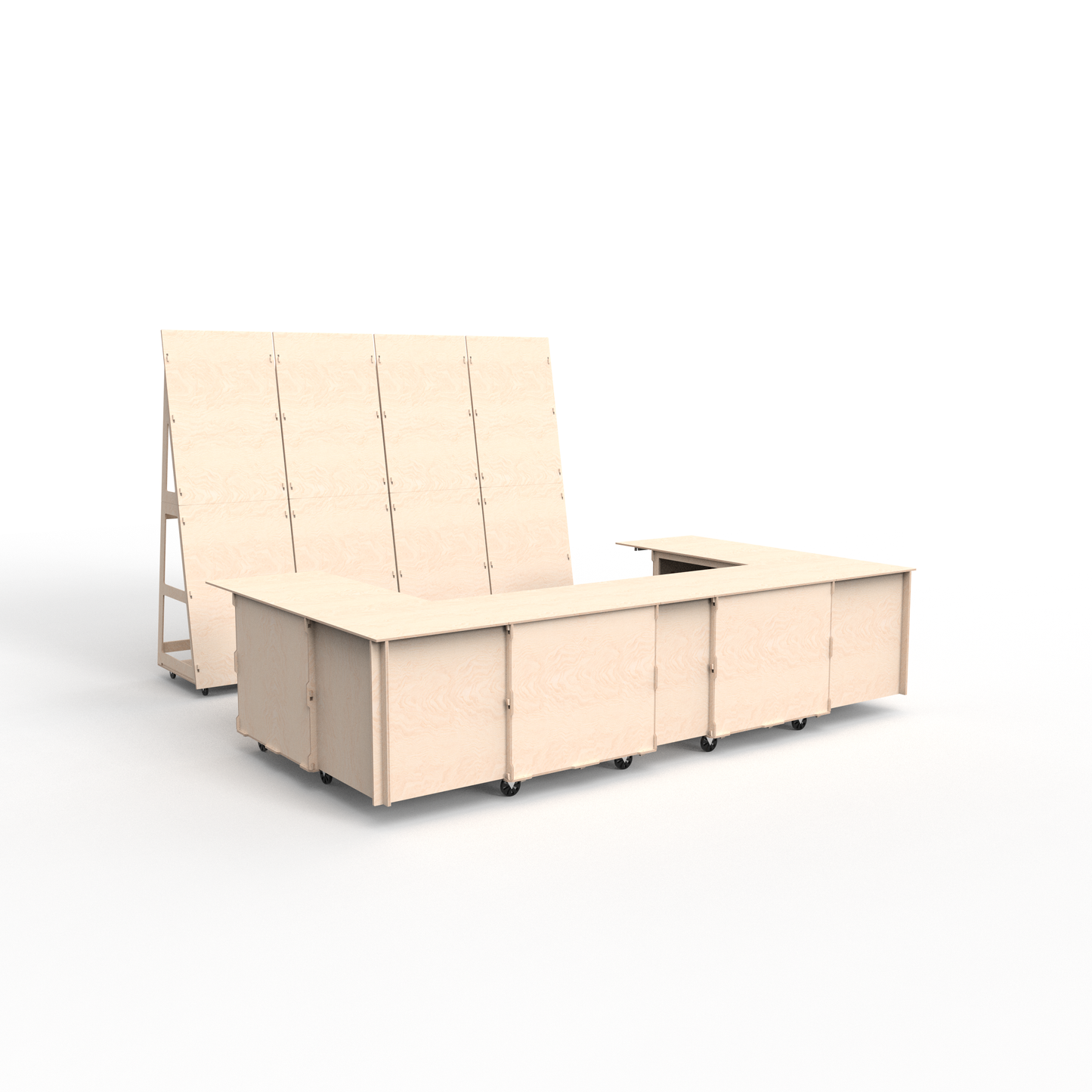 U Shaped Mobile Bar