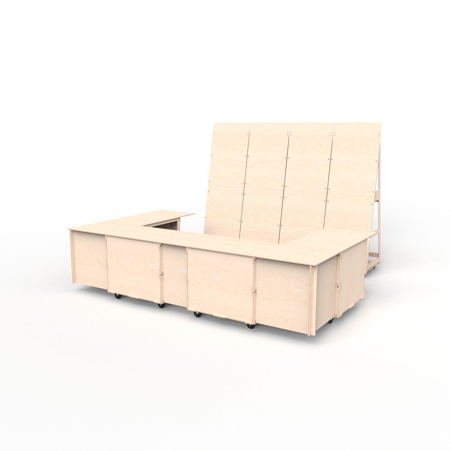 U Shaped Mobile Bar