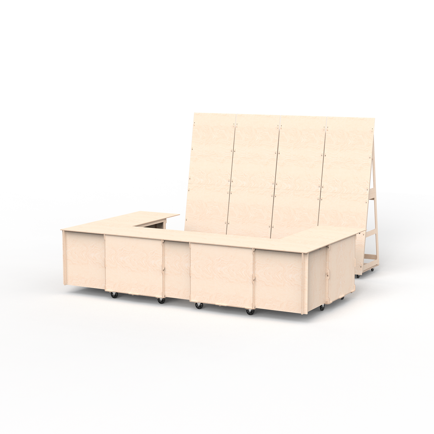 U Shaped Mobile Bar