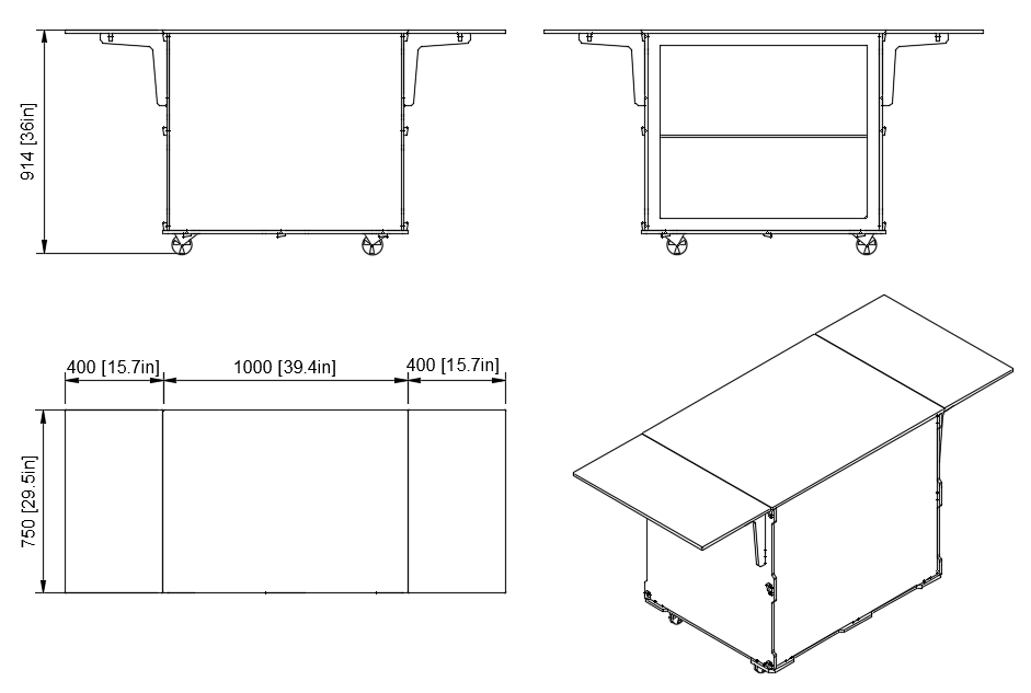 Mobile display cart, coffee cart