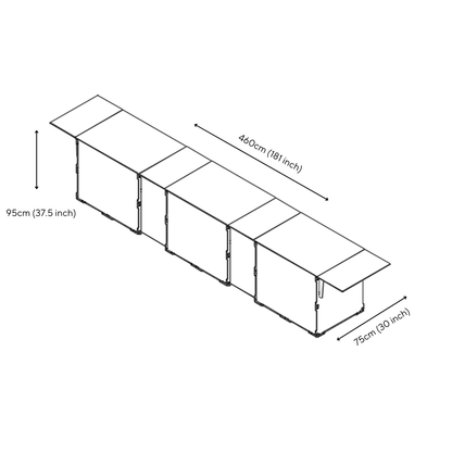 Expandable Bar Cart