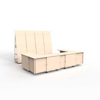 U Shaped Mobile Bar