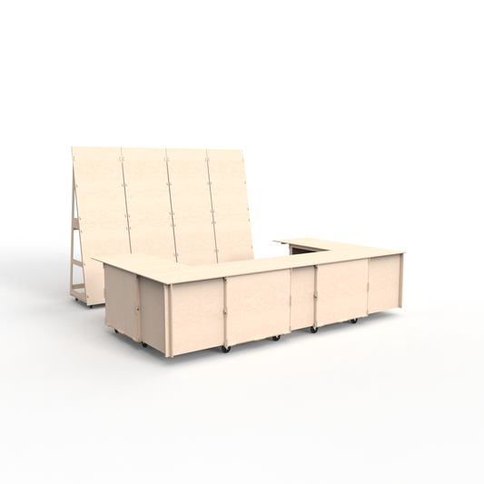 U Shaped Mobile Bar