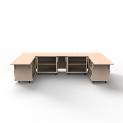 Modular U-Shaped Mobile Event Bar – 4-Cart Professional Setup