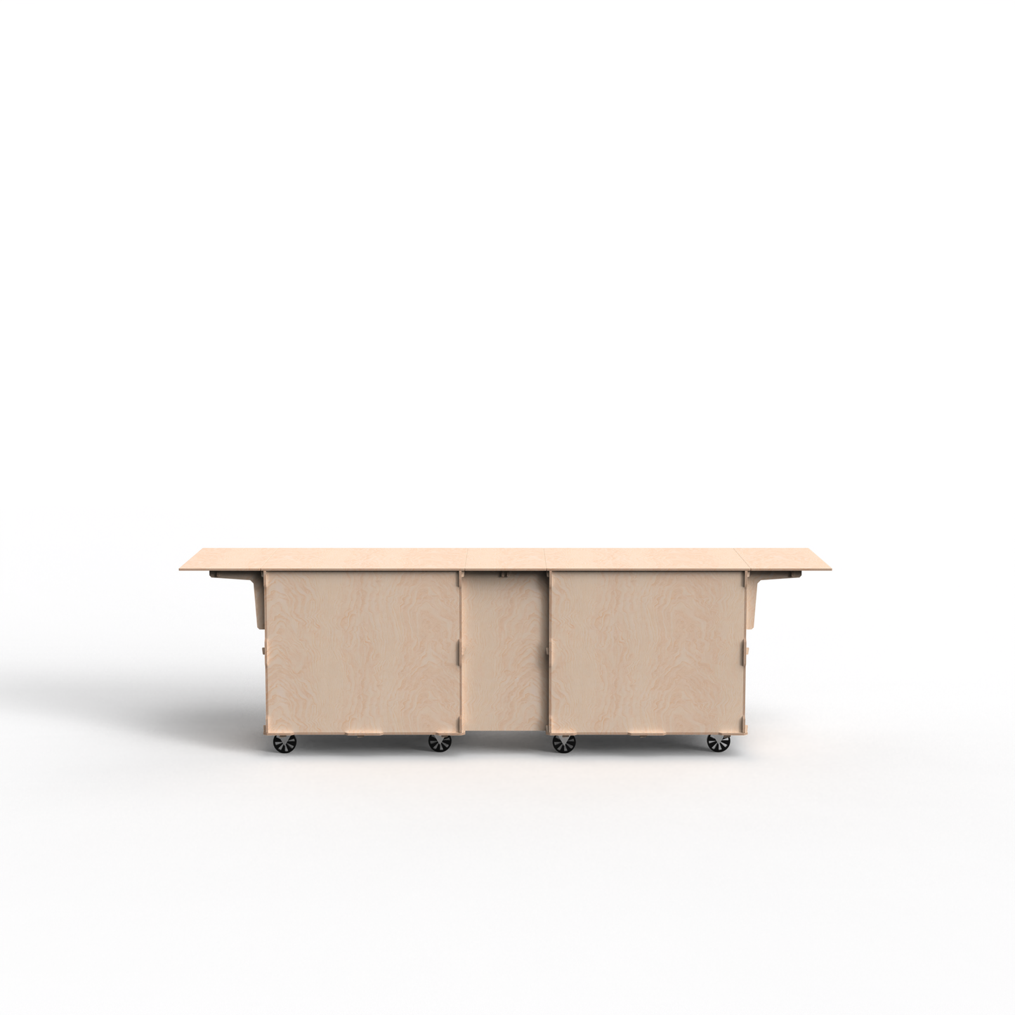 2-Cart Straight-Line Mobile Bar – Modular Event Counter with Straight Connector